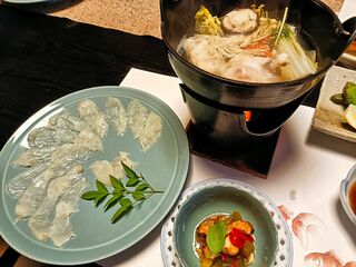 高浜町　ふぐ料理・五作荘で夏のコースを堪能