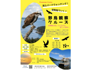 湖上バードウォッチング！遊覧船でいく！野鳥観察クルーズ
