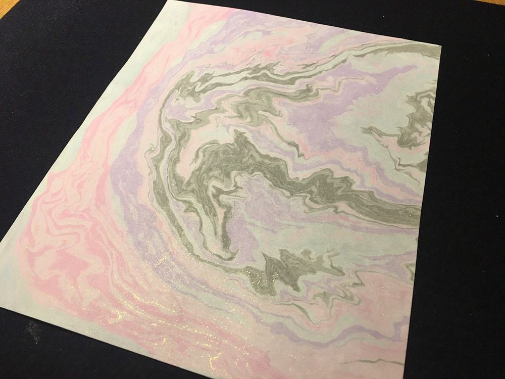 墨流し体験 教育体験プログラム 若狭路教育旅行ガイド