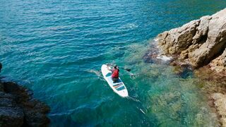 青の世界へ漕ぎ出す：SUPで巡る若狭の知られざる海岸線